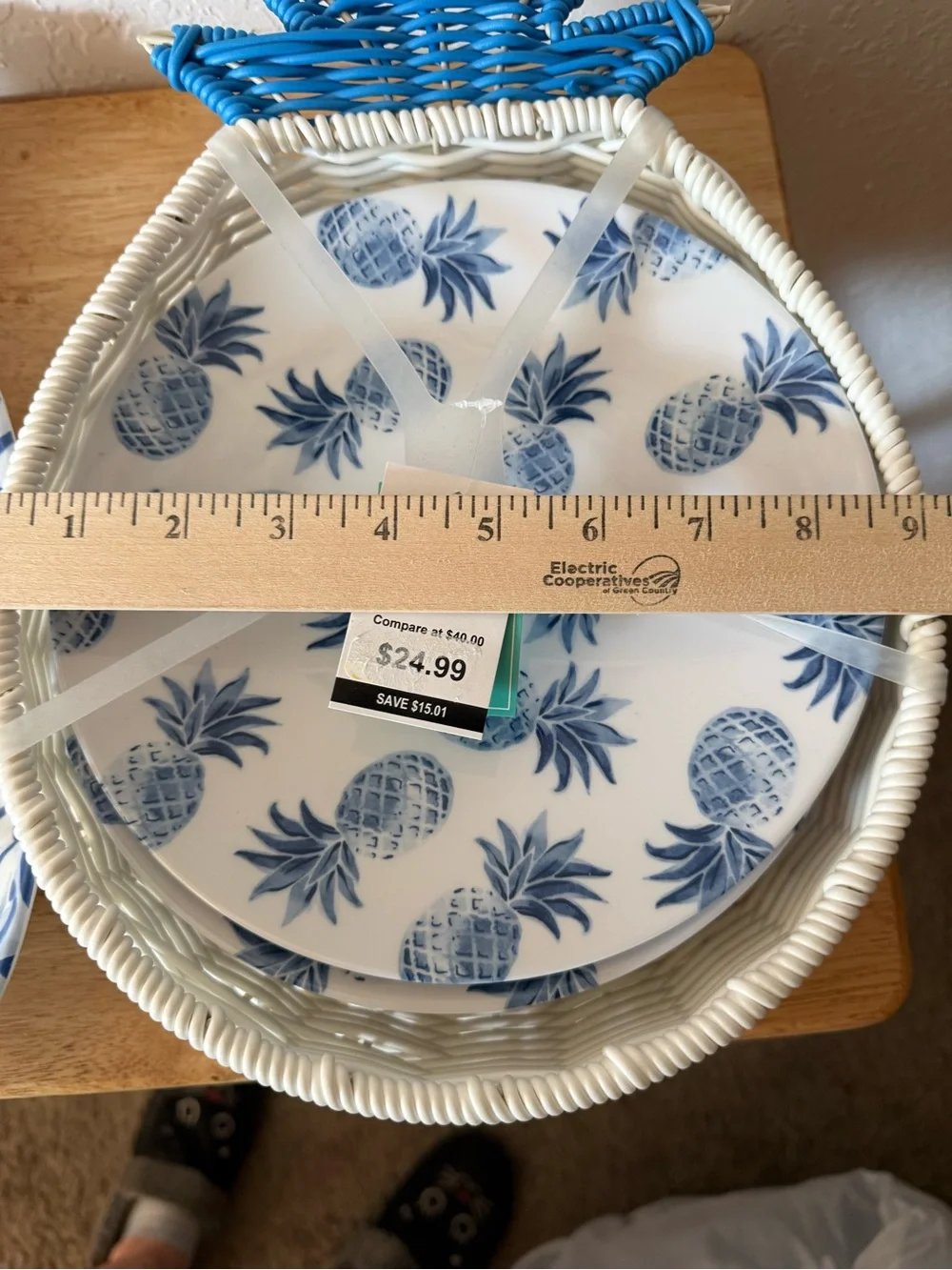 Coastal Home set pineapple